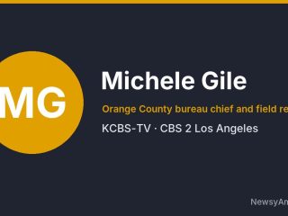 Michele Gile, Orange County bureau chief and field reporter, KCBS-TV