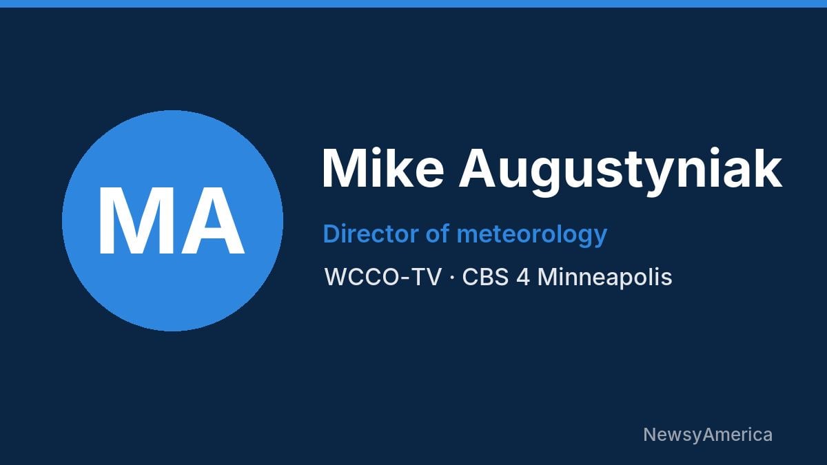 Mike Augustyniak – WCCO-TV, Minneapolis