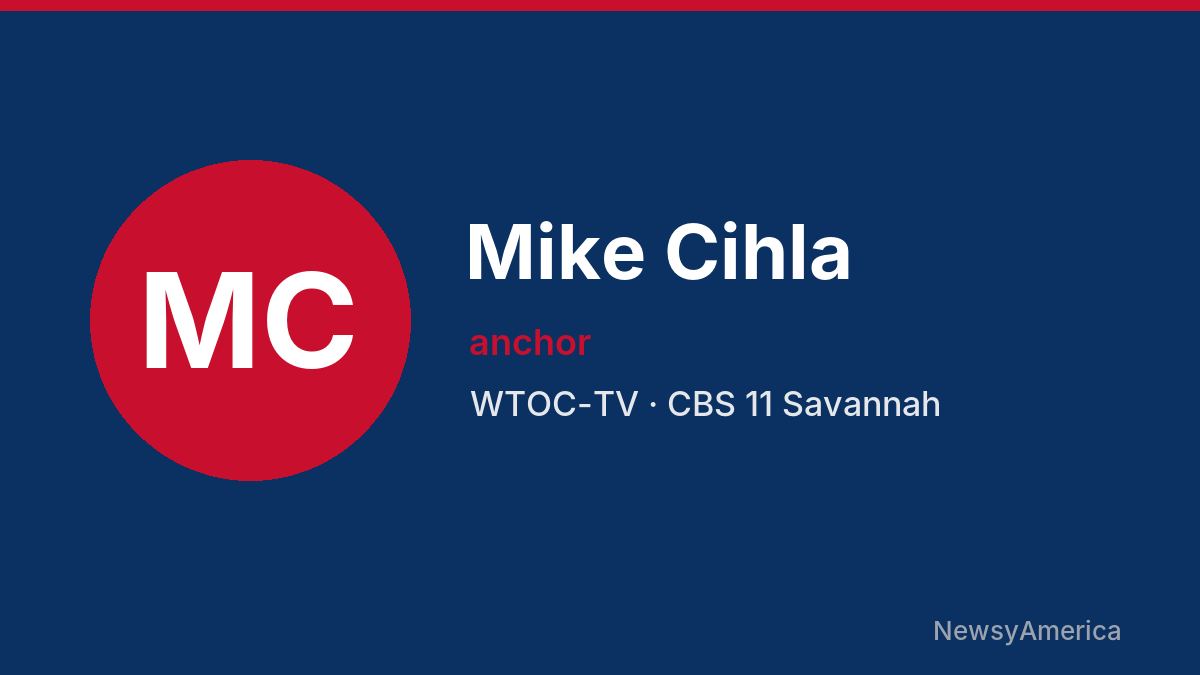 Mike Cihla – WTOC-TV, Savannah