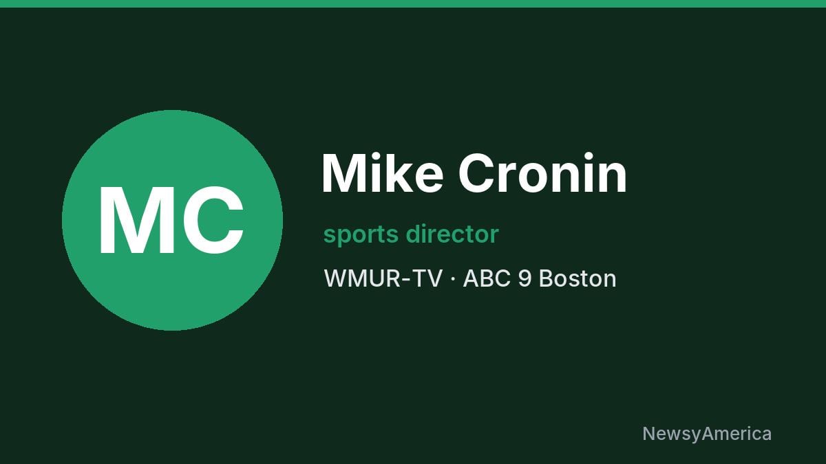 Mike Cronin – WMUR-TV, Boston