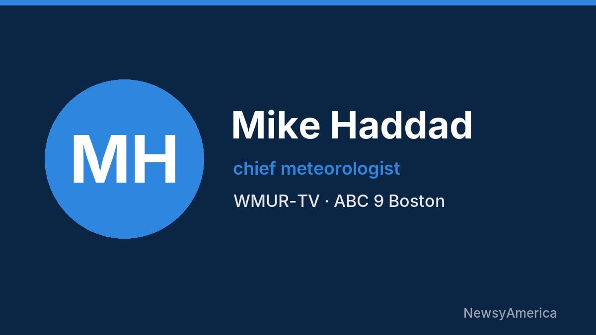Mike Haddad – WMUR-TV, Boston