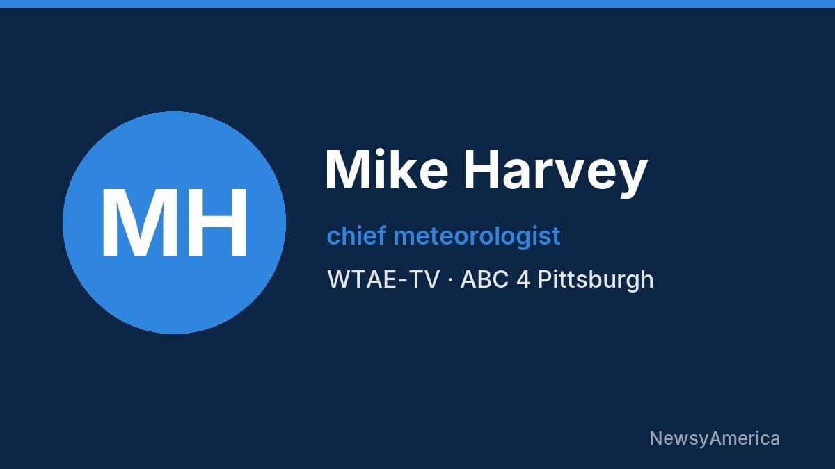 Mike Harvey – WTAE-TV, Pittsburgh