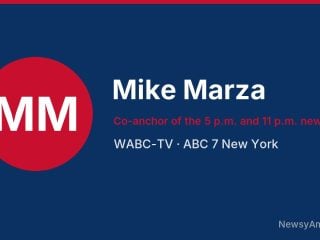 Mike Marza, Co-anchor of the 5 p.m. and 11 p.m. newscasts, WABC-TV