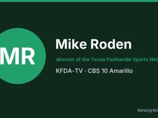 Mike Roden, director of the Texas Panhandle Sports Network, KFDA-TV