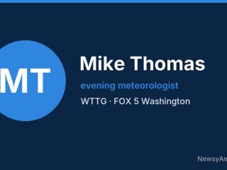 Mike Thomas, evening meteorologist, WTTG