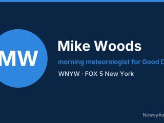 Mike Woods, morning meteorologist for Good Day, WNYW
