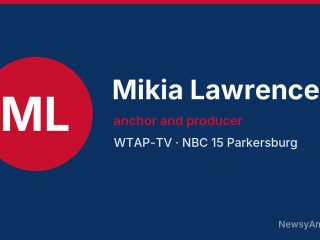 Mikia Lawrence, anchor and producer, WTAP-TV
