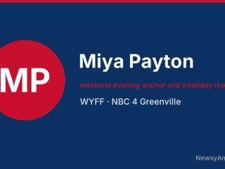 Miya Payton, weekend evening anchor and weekday reporter, WYFF