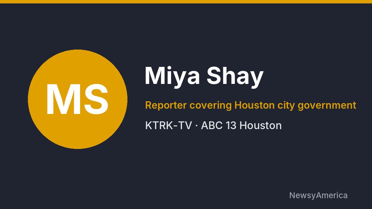 Miya Shay – KTRK-TV, Houston