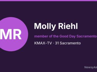 Molly Riehl, member of the Good Day Sacramento team, KMAX-TV