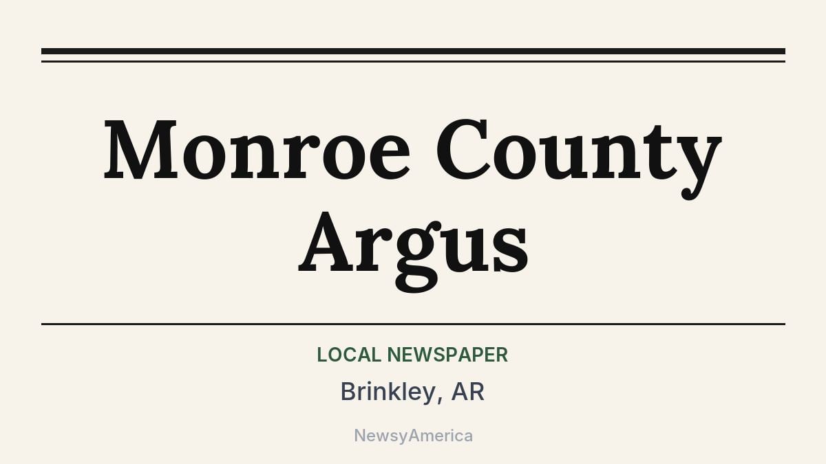 Monroe County Argus – Brinkley, AR