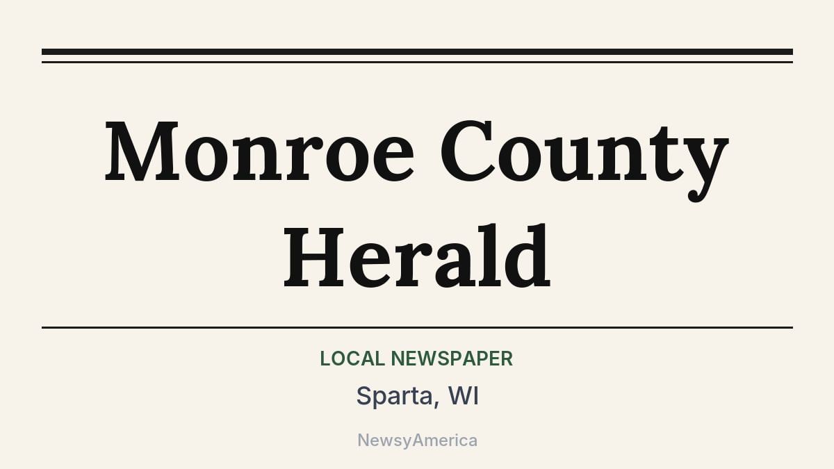 Monroe County Herald – Sparta, WI