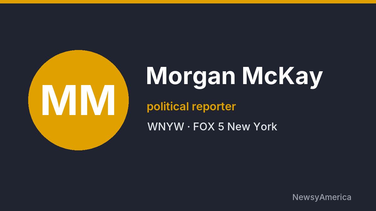 Morgan McKay – WNYW, New York