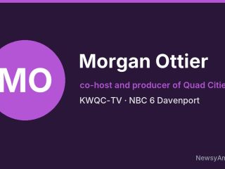 Morgan Ottier, co-host and producer of Quad Cities Live, KWQC-TV