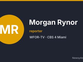 Morgan Rynor, reporter, WFOR-TV