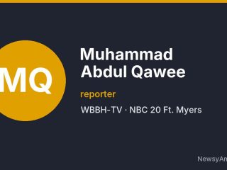 Muhammad Abdul Qawee, reporter, WBBH-TV