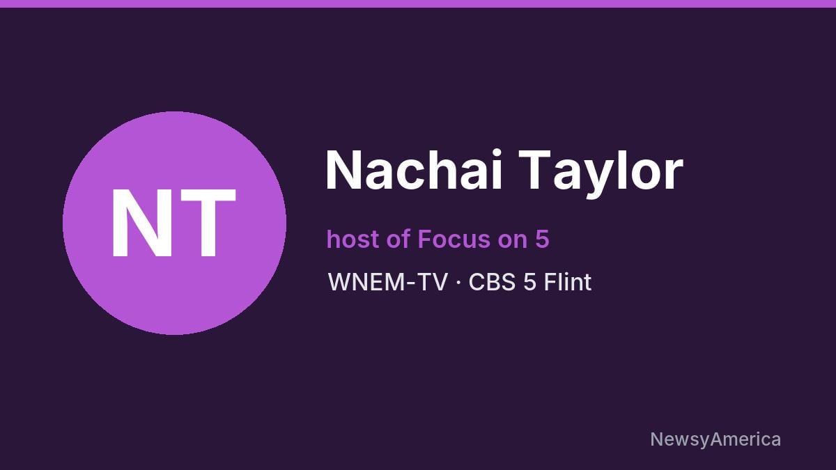 Nachai Taylor – WNEM-TV, Flint