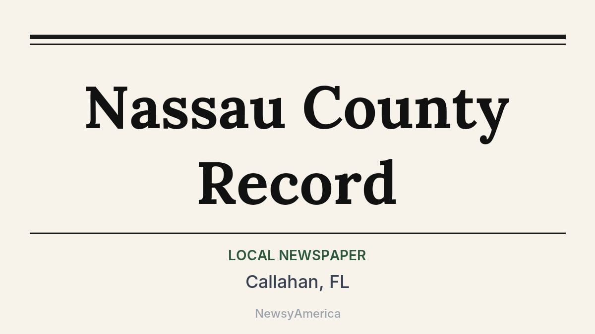 Nassau County Record – Callahan, FL