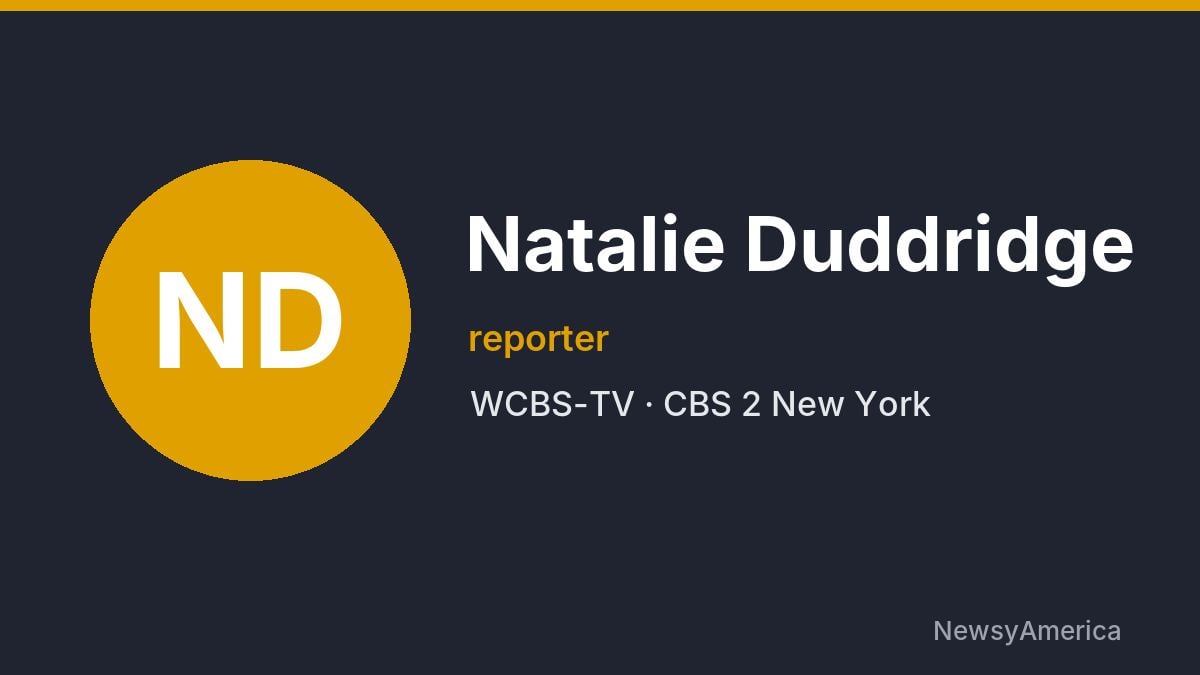 Natalie Duddridge – WCBS-TV, New York