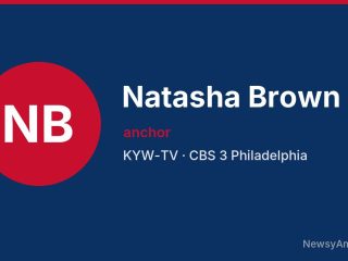 Natasha Brown, anchor, KYW-TV