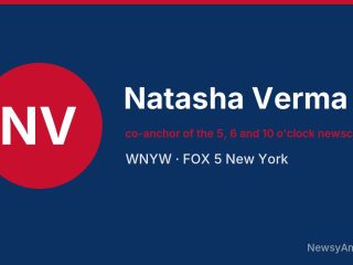 Natasha Verma, co-anchor of the 5, 6 and 10 o’clock newscasts, WNYW
