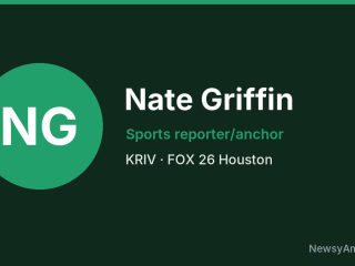 Nate Griffin, Sports reporter/anchor, KRIV