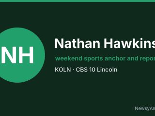 Nathan Hawkins, weekend sports anchor and reporter, KOLN