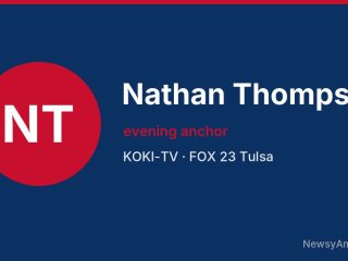 Nathan Thompson, evening anchor, KOKI-TV