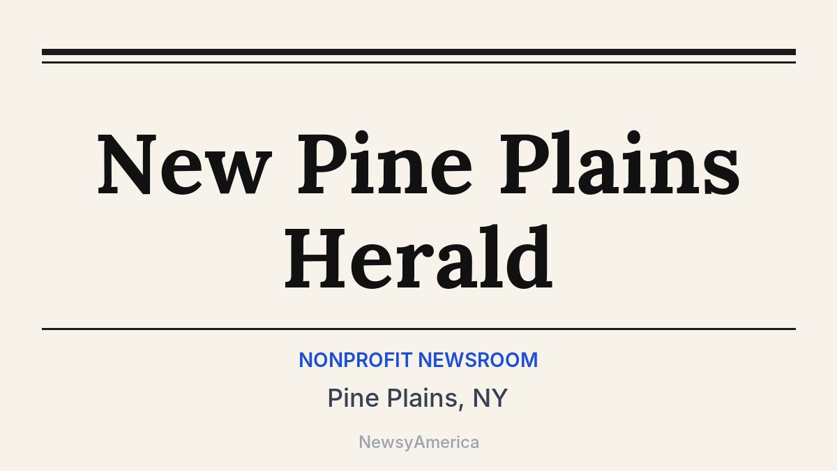 New Pine Plains Herald – Pine Plains, NY