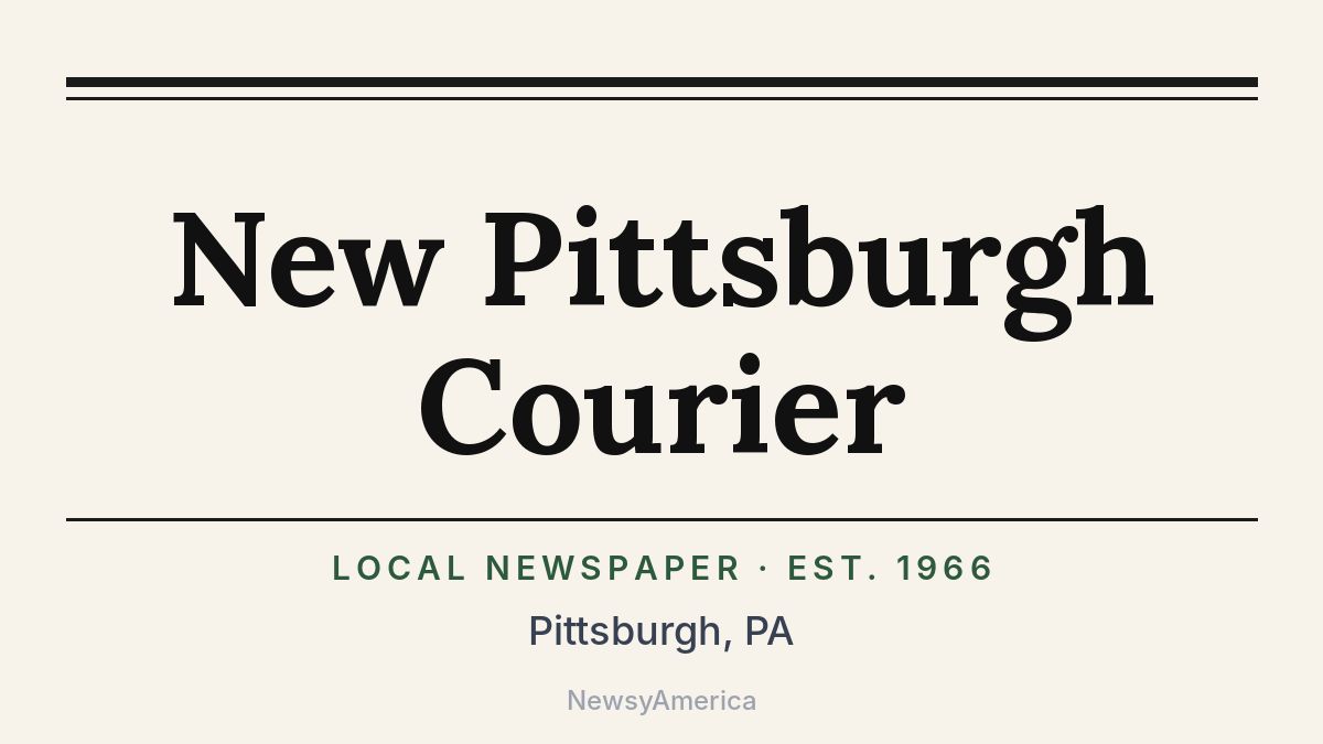 New Pittsburgh Courier – Pennsylvania