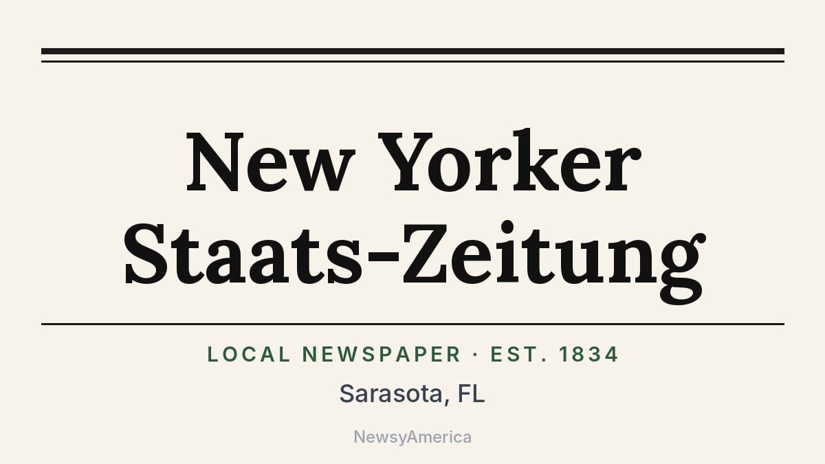New Yorker Staats-Zeitung – Sarasota, FL