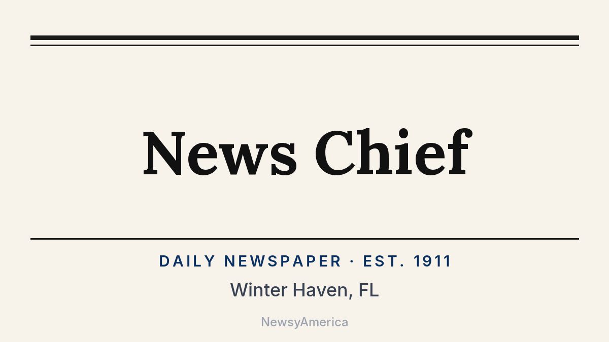 News Chief – Winter Haven, FL