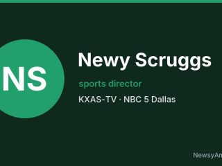 Newy Scruggs, sports director, KXAS-TV
