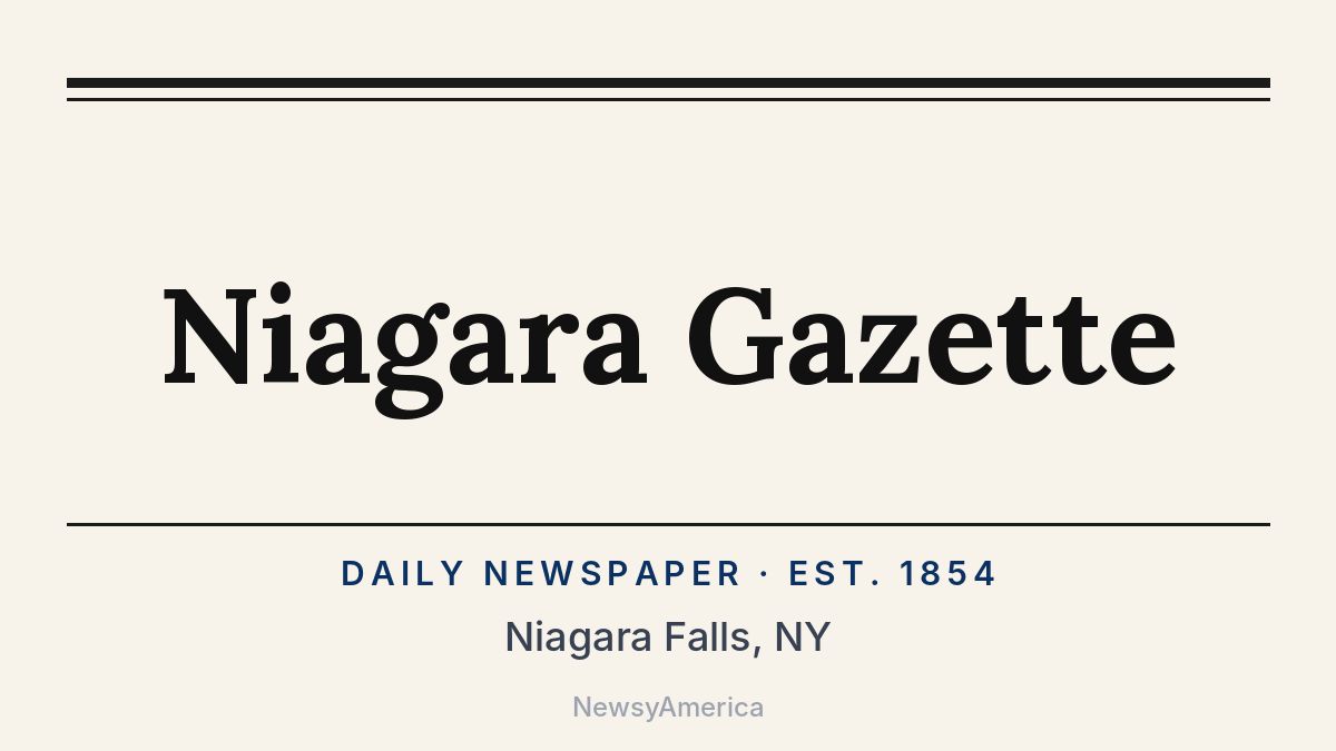 Niagara Gazette – Niagara Falls, NY