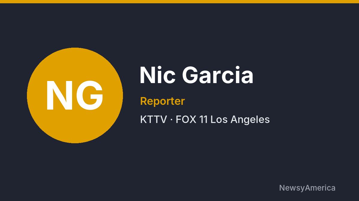 Nic Garcia – KTTV, Los Angeles