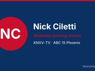 Nick Ciletti, Weekday morning anchor, KNXV-TV