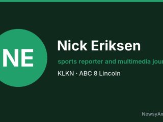 Nick Eriksen, sports reporter and multimedia journalist, KLKN