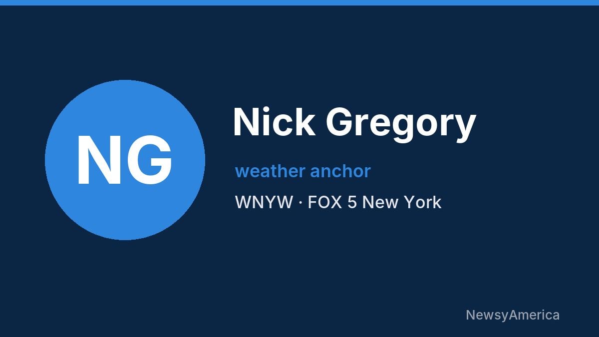 Nick Gregory – WNYW, New York