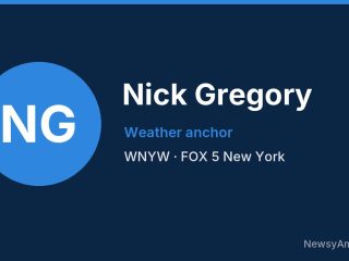 Nick Gregory, Weather anchor, WNYW