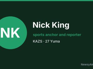 Nick King, sports anchor and reporter, KAZS