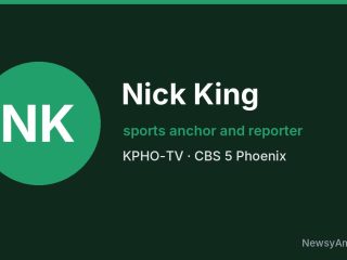 Nick King, sports anchor and reporter, KPHO-TV