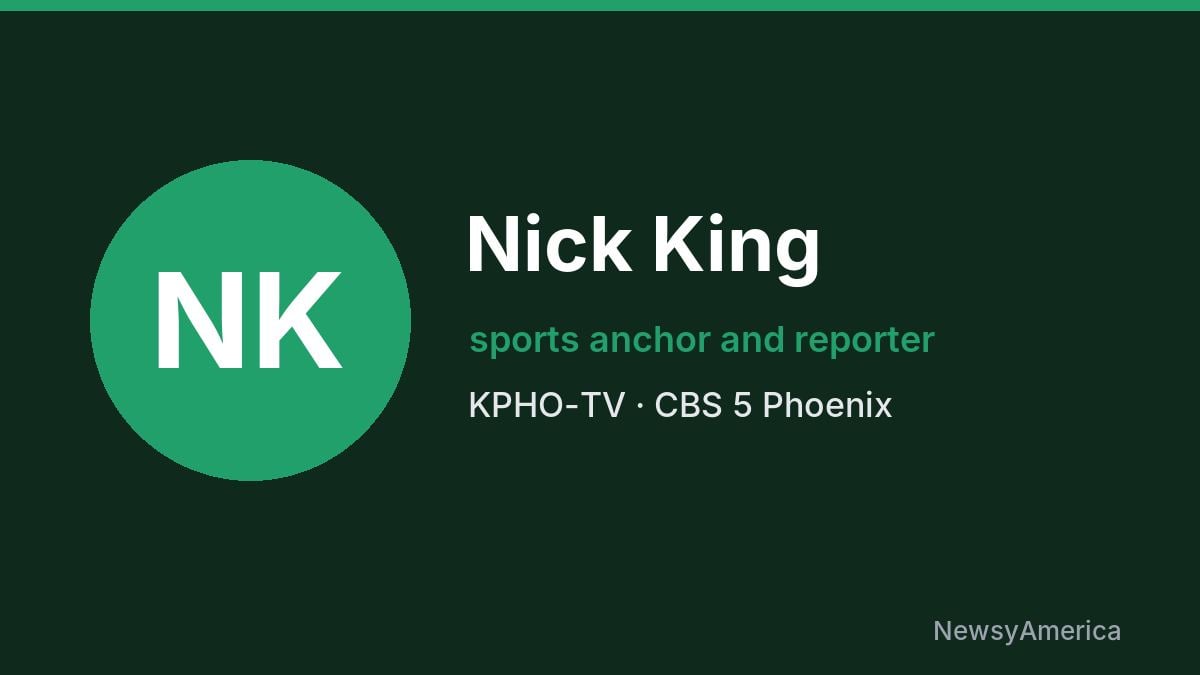 Nick King – KPHO-TV, Phoenix