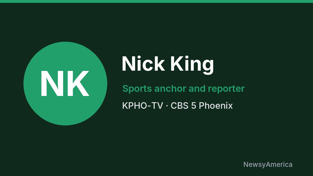 Nick King – KPHO-TV, Phoenix