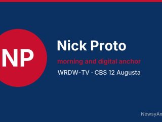 Nick Proto, morning and digital anchor, WRDW-TV