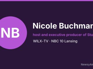 Nicole Buchmann, host and executive producer of Studio 10, WILX-TV