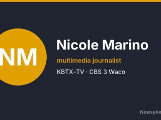 Nicole Marino, multimedia journalist, KBTX-TV