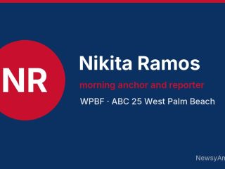 Nikita Ramos, morning anchor and reporter, WPBF