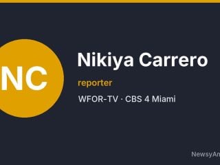 Nikiya Carrero, reporter, WFOR-TV