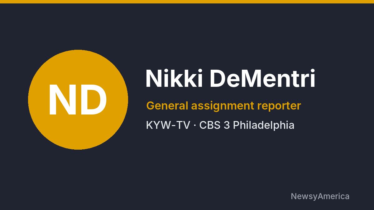 Nikki DeMentri – KYW-TV, Philadelphia