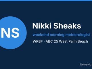 Nikki Sheaks, weekend morning meteorologist, WPBF